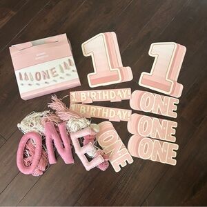 First birthday Banner and Decor